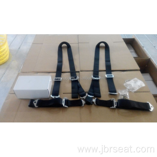 4 Point Quick Release Black Racing Harness Belt